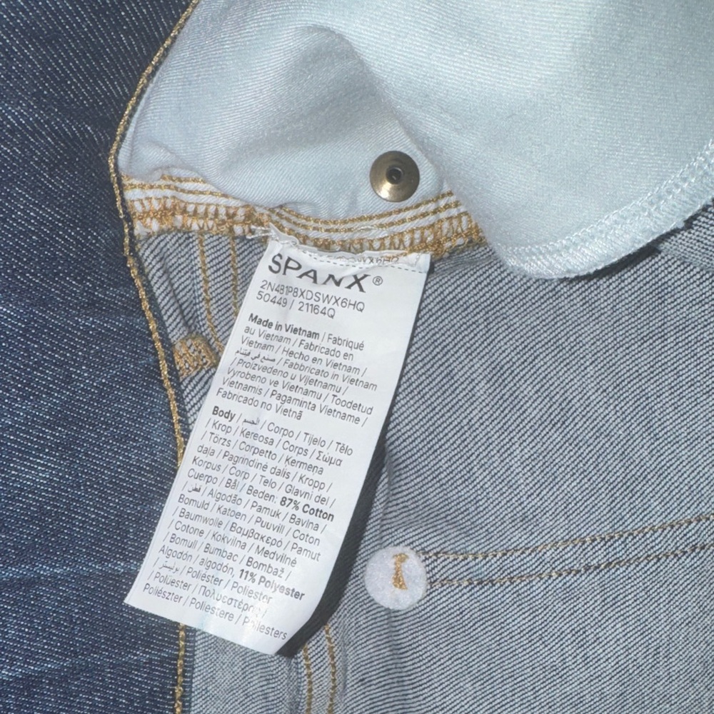 SPANX Dark Blue Flare Jeans - Picture 3 of 6